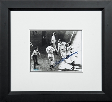 Ted Williams Signed 8X10 Photo from 1941 All-Star Game, Matted in 19X21 Framed Display (UDA) 